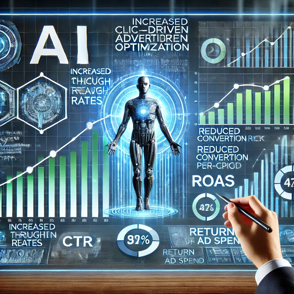 Gráfica de resultados obtenidos con optimización publicitaria basada en IA
