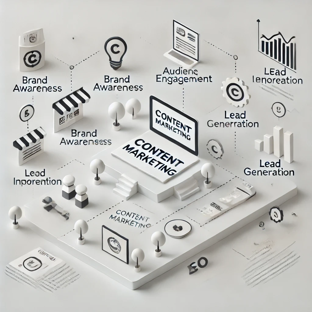 Infografía sobre los beneficios del Marketing de Contenidos
