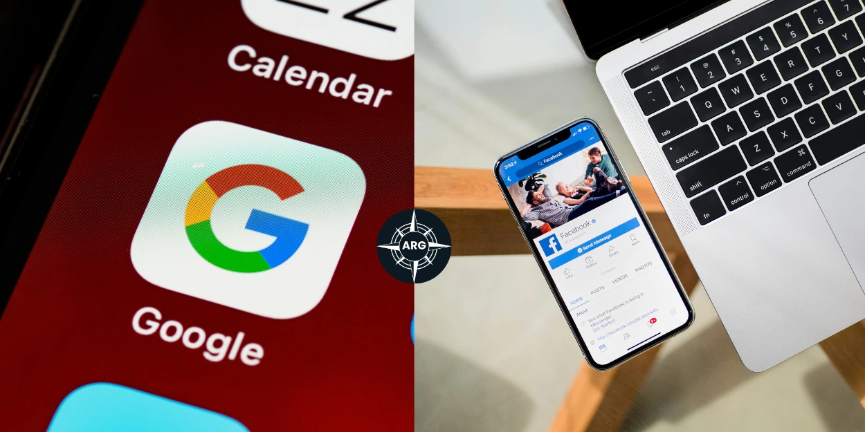 Ejemplo de anuncios en Google Ads y Meta Ads