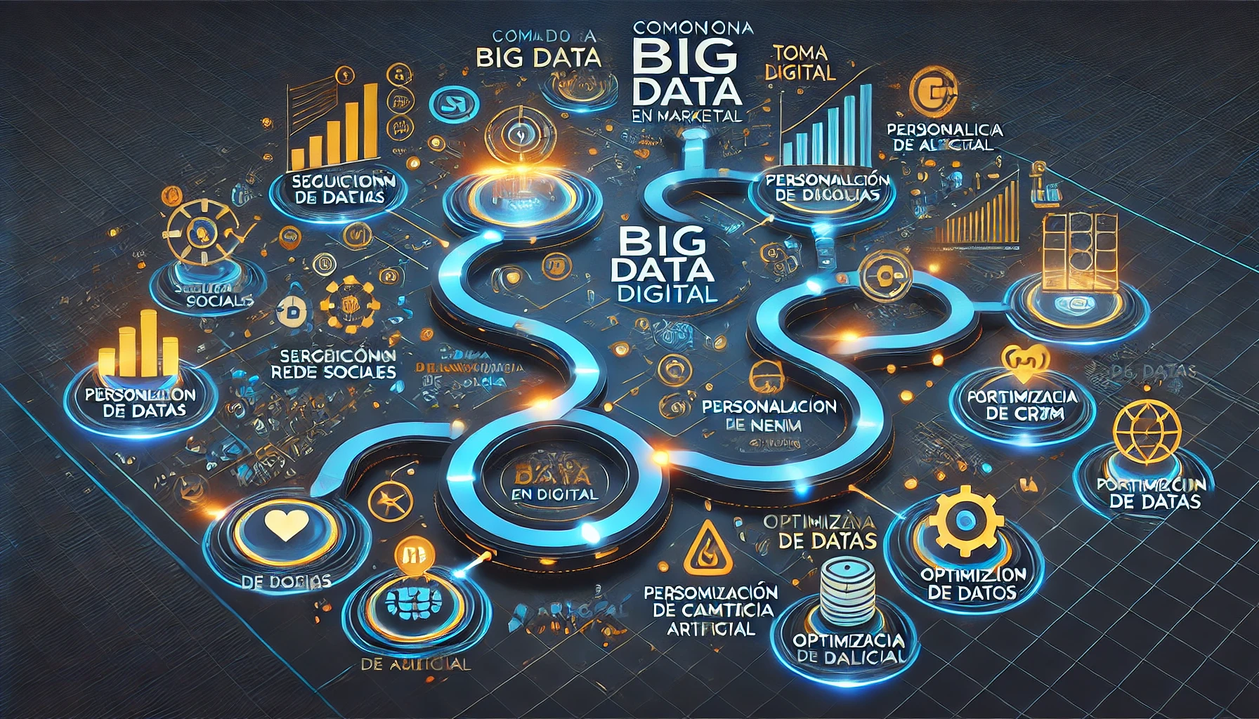Infografía sobre cómo funciona el Big Data en marketing digital