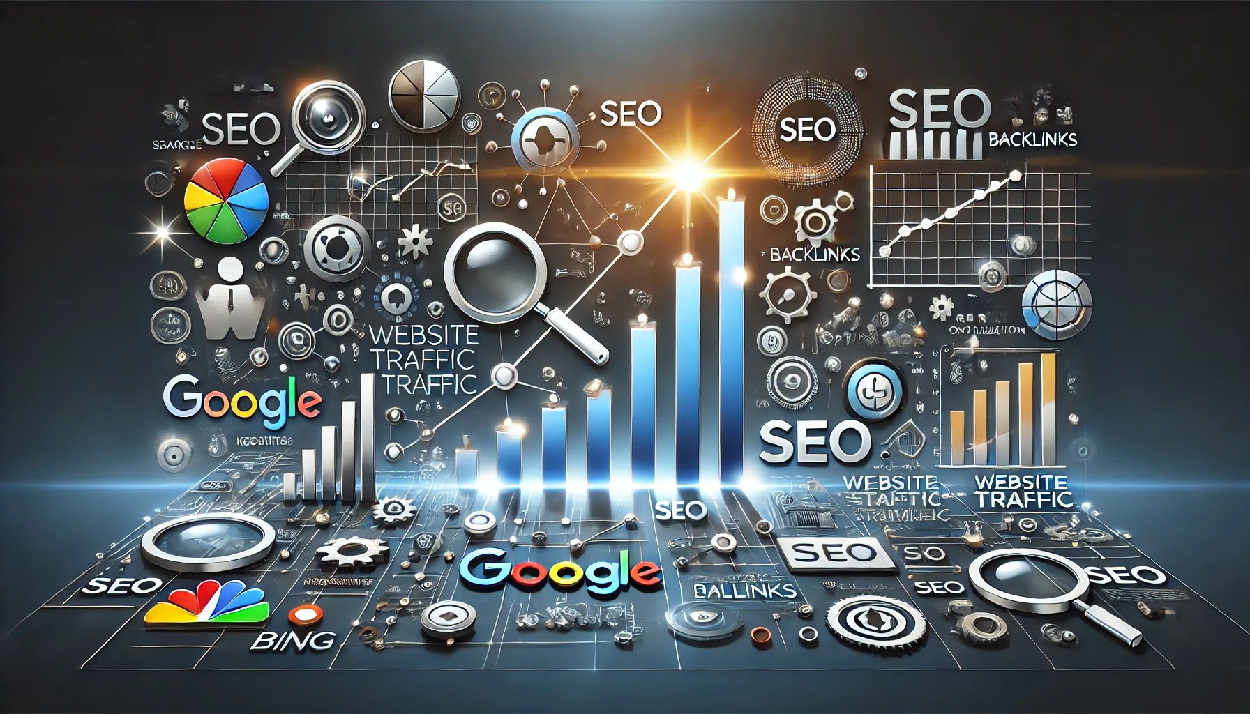 Gráfica mostrando el crecimiento del tráfico web tras optimizar el SEO.