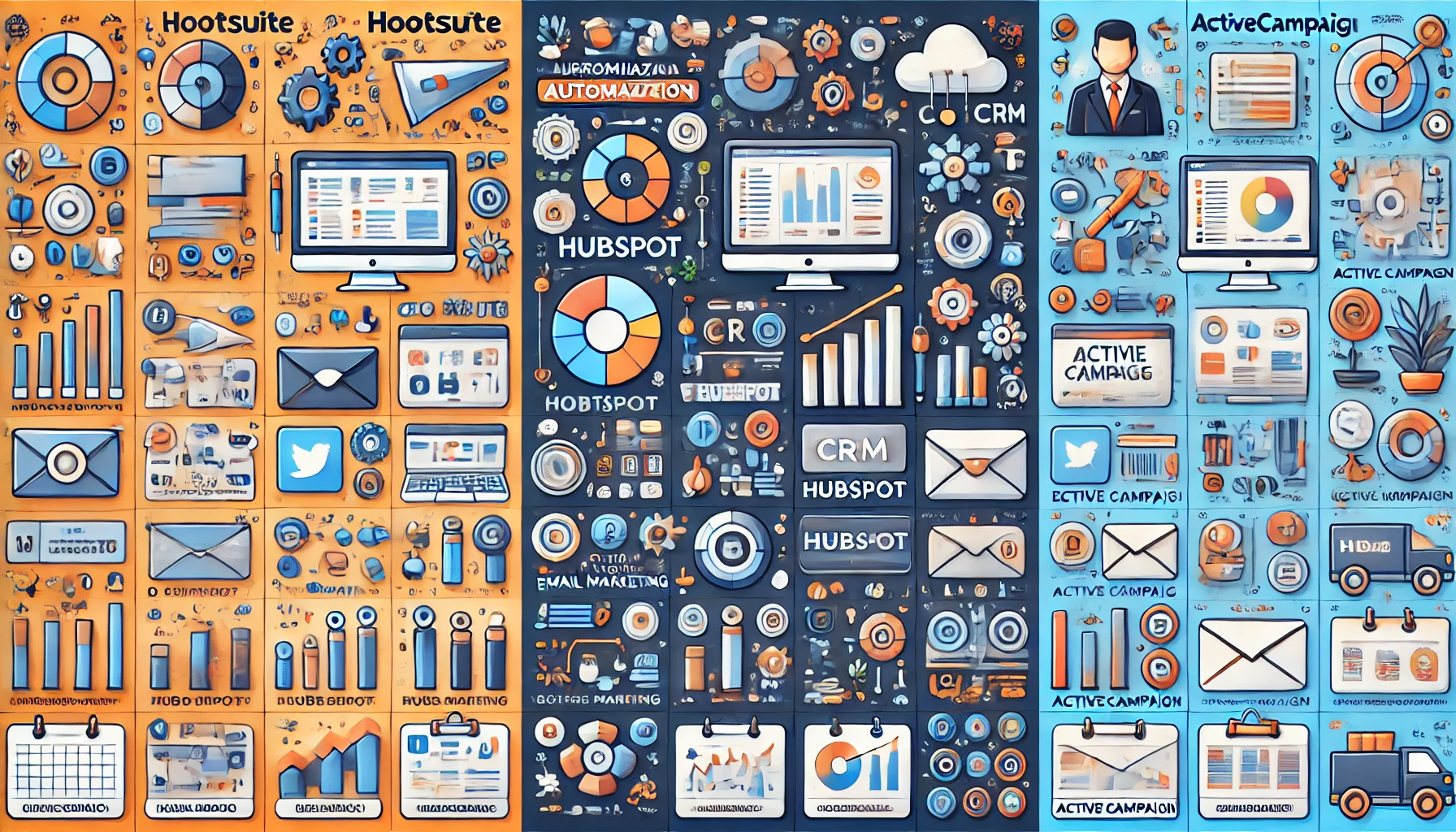 Infografía comparativa de las herramientas de automatización más utilizadas