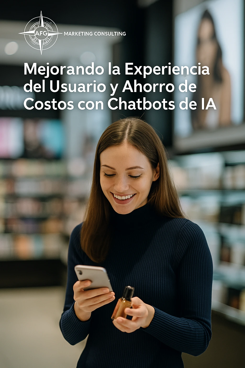 Cliente completando una compra tras recibir asistencia de un chatbot