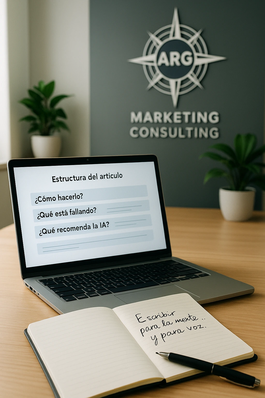 Vista del método ARG aplicando SEO conversacional en un artículo real