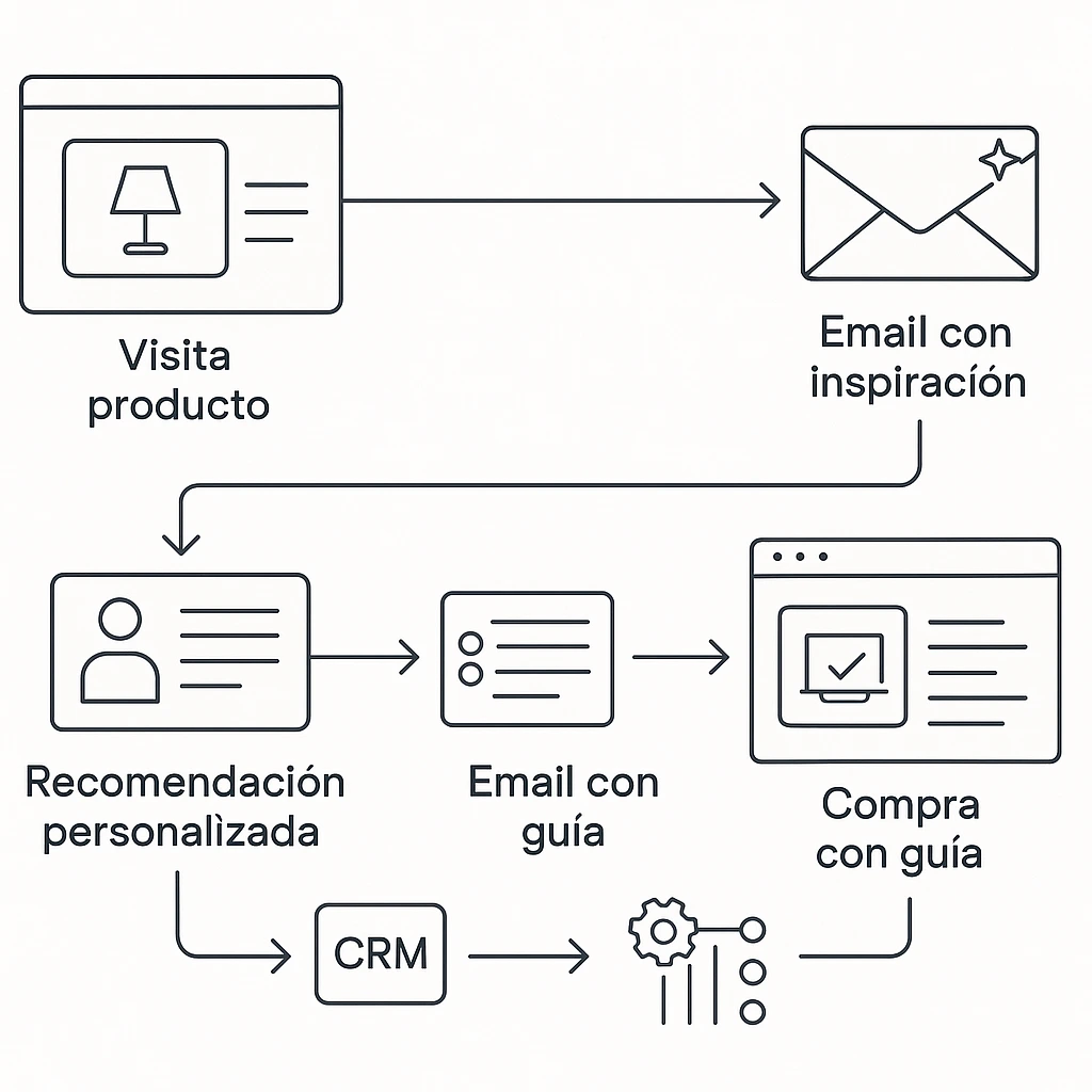 Flujo de automatización aplicado al ecommerce de interiorismo