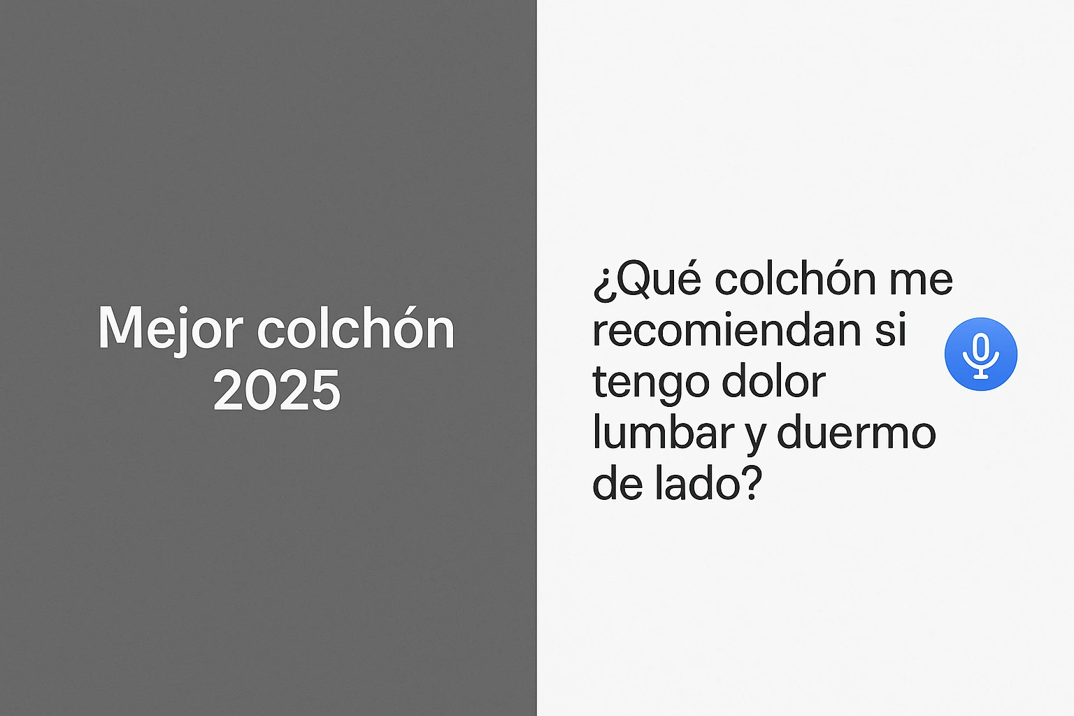 Comparación entre una keyword tradicional y una intención conversacional real