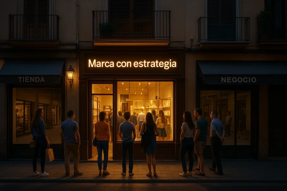 Escaparate en Valencia que resalta frente a otros gracias al branding