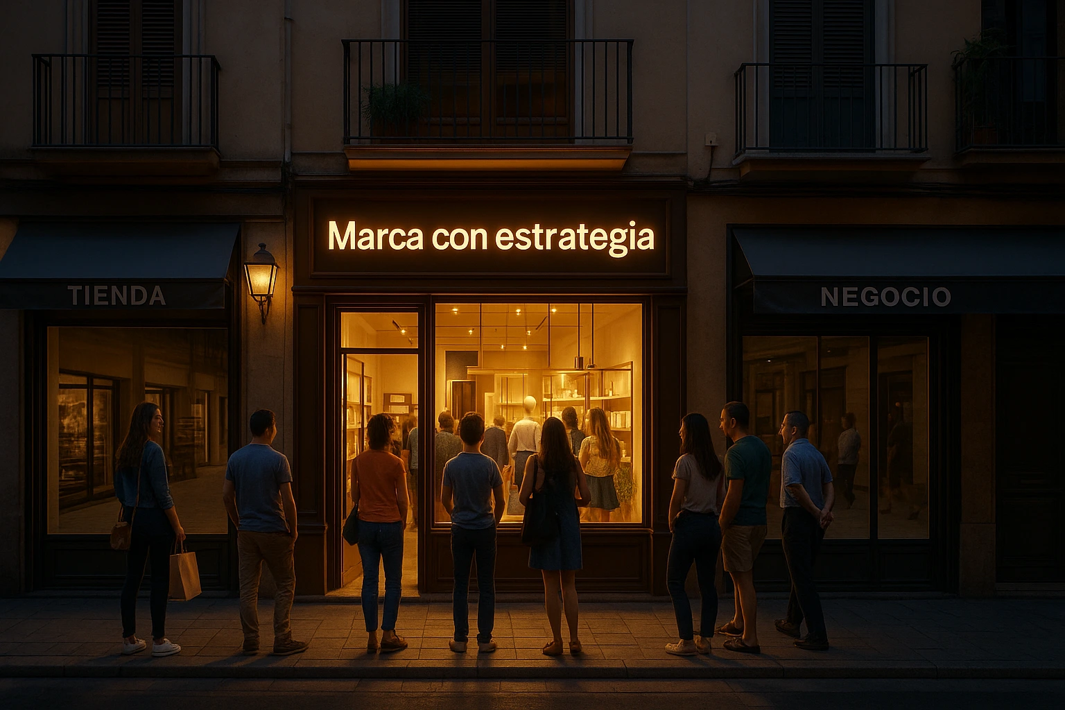 Escaparate en Valencia que resalta frente a otros gracias al branding