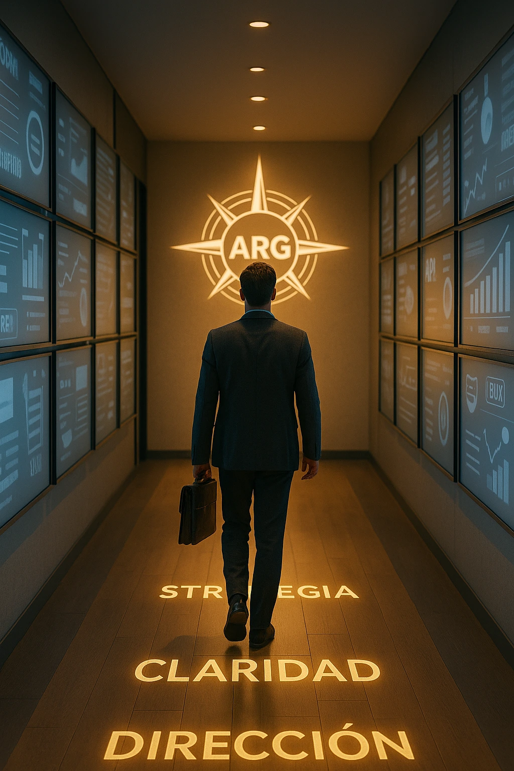 Consultor de ARG guiando a un empresario hacia la claridad estratégica
