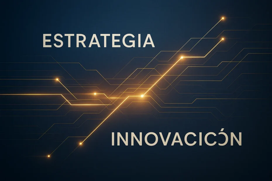 Representación visual del concepto de disrupción estratégica