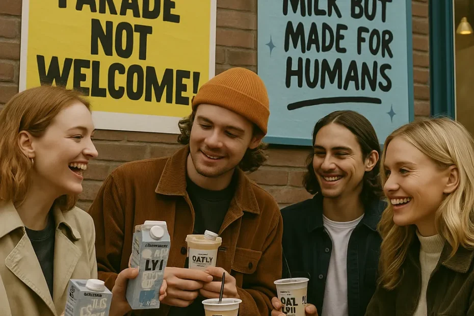 Comunidad de consumidores Oatly en entorno urbano