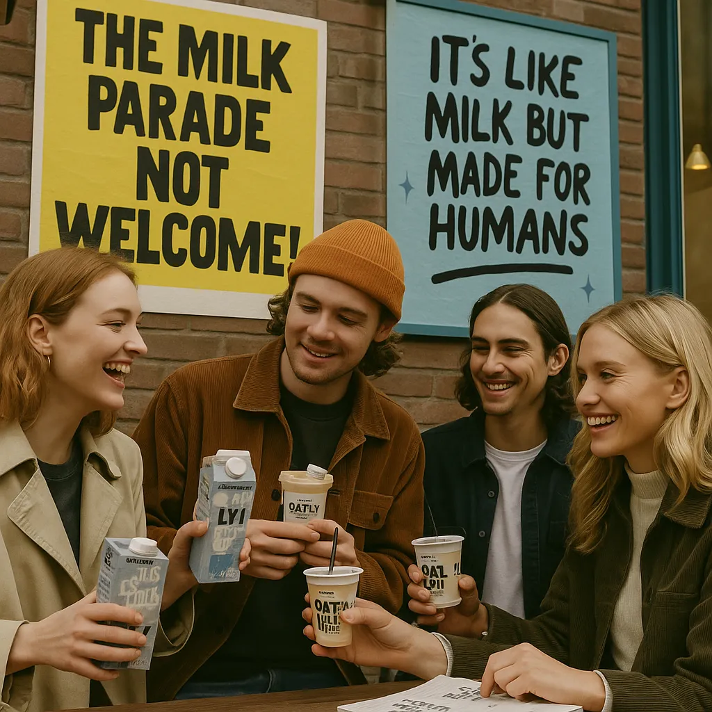 Comunidad de consumidores Oatly en entorno urbano